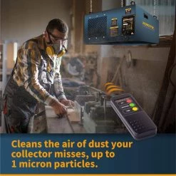 POWERTEC Remote Controlled 3-Speed Air Filtration System (655/875/1050 CFM) -Cheap POWERTEC Store powertec air filtration systems af1045 c3 1000