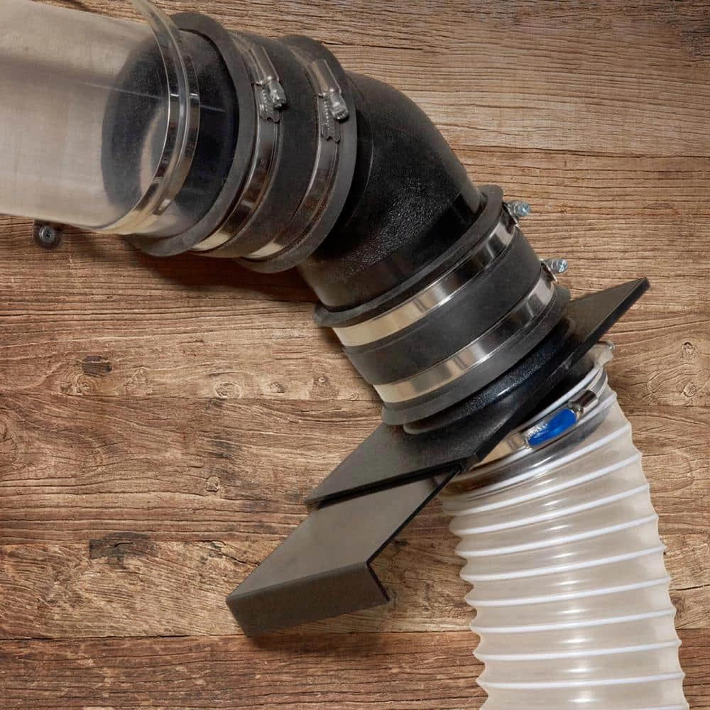 POWERTEC 4 in. Elbow Dust Hose Connector 4 POWERTEC 4 in. Elbow Dust Hose Connector - Image 2