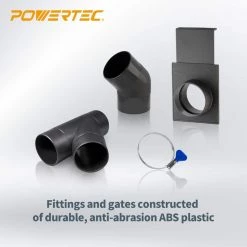 POWERTEC 3-Machine Dust Collection Kit with 4 in. Hose Diameter -Cheap POWERTEC Store powertec air tool fittings 70201n 44 1000