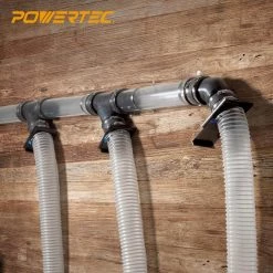 POWERTEC 3-Machine Dust Collection Kit with 4 in. Hose Diameter -Cheap POWERTEC Store powertec air tool fittings 70201n 76 1000