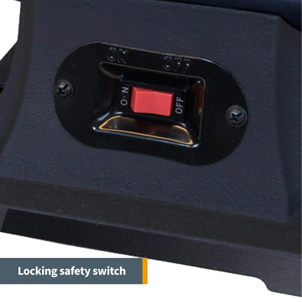 POWERTEC 6 in. Heavy-Duty Bench Buffer with 2 Extra Thick Spiral Sewn Buffing Wheels 6 POWERTEC 6 in. Heavy-Duty Bench Buffer with 2 Extra Thick Spiral Sewn Buffing Wheels - Image 4