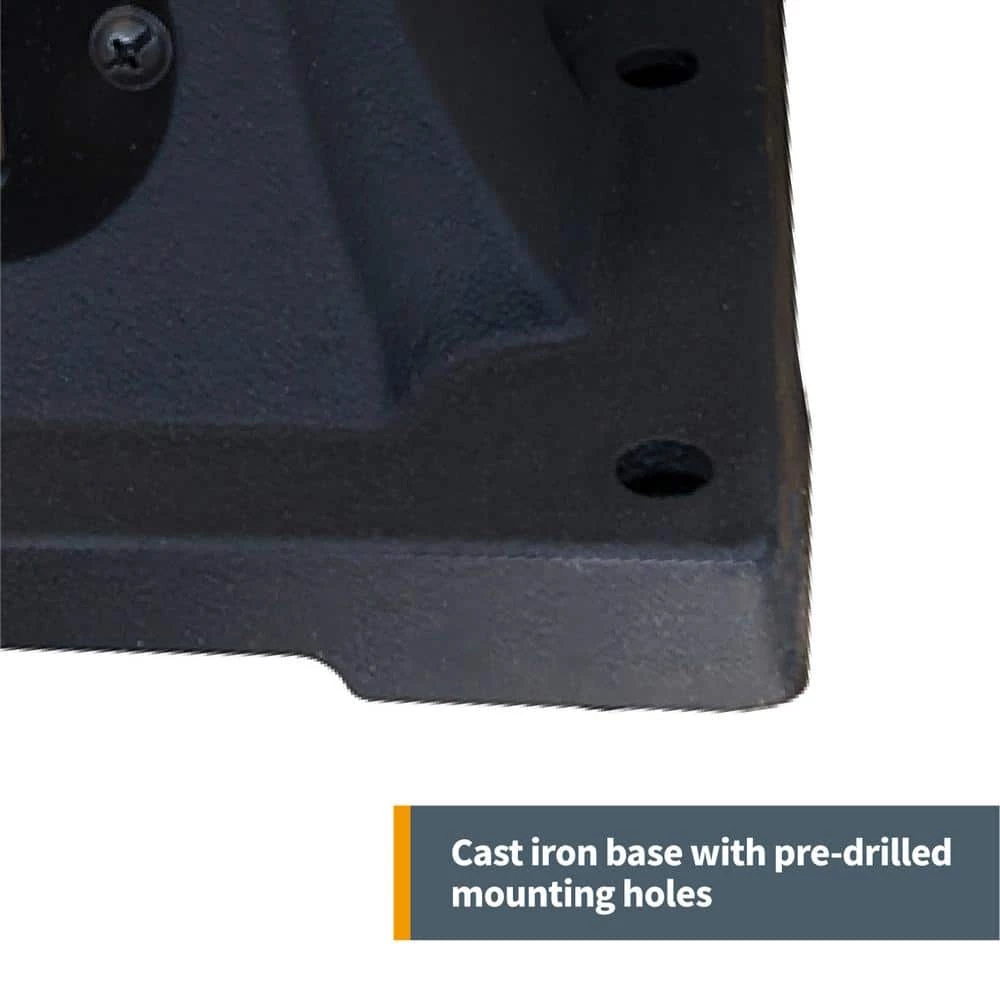 POWERTEC 6 in. Heavy-Duty Bench Buffer with 2 Extra Thick Spiral Sewn Buffing Wheels 5 POWERTEC 6 in. Heavy-Duty Bench Buffer with 2 Extra Thick Spiral Sewn Buffing Wheels - Image 3