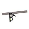 POWERTEC 12 in. Combination Square Tool Etched Stainless Steel Blade with Metric Graduated Scale -Cheap POWERTEC Store powertec carpenter squares 80007 64 1000