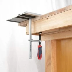 POWERTEC 7 in. Quick Screw Guide Rail Clamp with 2-3/8 in. Throat Depth (2-Pack) -Cheap POWERTEC Store powertec clamp sets 71409 1f 1000