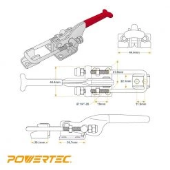 POWERTEC 700 lb. #431 Latch-Action Toggle Clamp 10 POWERTEC 700 lb. #431 Latch-Action Toggle Clamp -Cheap POWERTEC Store powertec clamps 20307 c3 1000