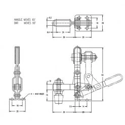 POWERTEC 220 lbs. Vertical Quick-Release Toggle Clamp (2-Pack) -Cheap POWERTEC Store powertec clamps 20319 4f 1000