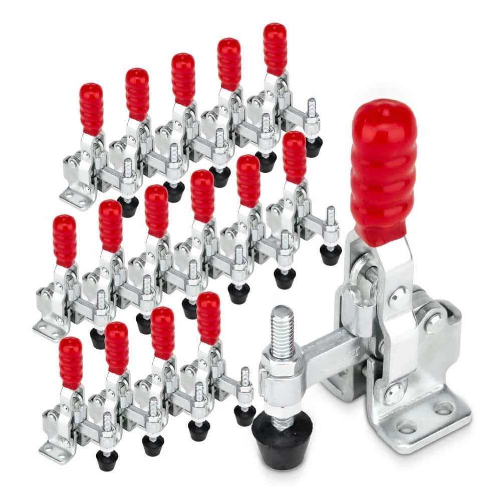 POWERTEC 200 lbs. Holding Capacity, Quick Release Vertical Toggle Clamp w Rubber Pressure Tip 12050,(16-PacK) 3 POWERTEC 200 lbs. Holding Capacity, Quick Release Vertical Toggle Clamp w Rubber Pressure Tip 12050,(16-PacK)