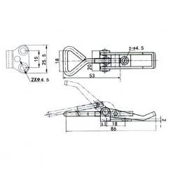 POWERTEC 400 lbs. Pull-Action Latch Toggle Clamp (4-Pack) -Cheap POWERTEC Store powertec clamps 20333 1f 1000
