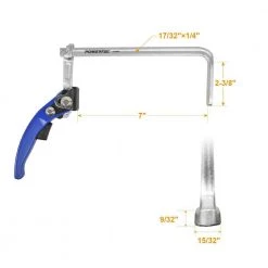 POWERTEC 7 in. x 2-3/8 in. Quick Release Ratcheting Table Clamp for MFT and Guide Rail System (2-Pack) 10 POWERTEC 7 in. x 2-3/8 in. Quick Release Ratcheting Table Clamp for MFT and Guide Rail System (2-Pack) -Cheap POWERTEC Store powertec clamps 71542 4f 1000
