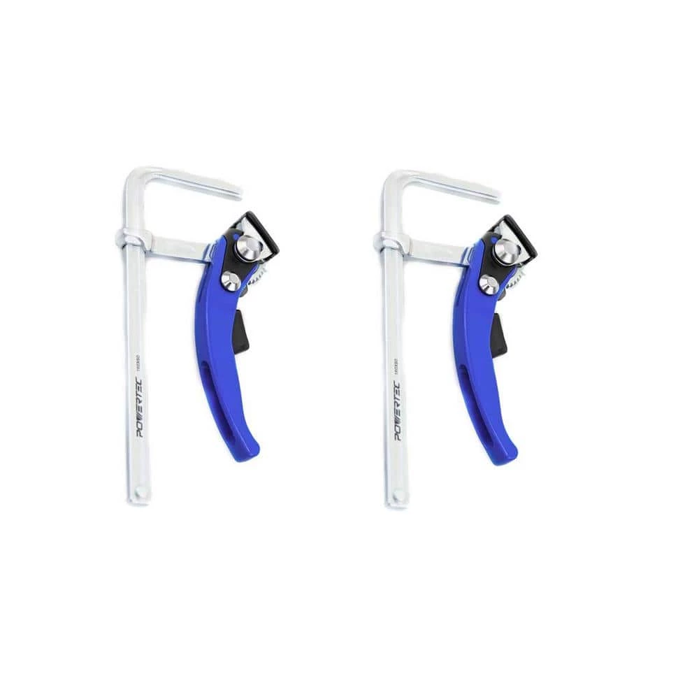 POWERTEC 7 in. x 2-3/8 in. Quick Release Ratcheting Table Clamp for MFT and Guide Rail System (2-Pack) 3 POWERTEC 7 in. x 2-3/8 in. Quick Release Ratcheting Table Clamp for MFT and Guide Rail System (2-Pack)