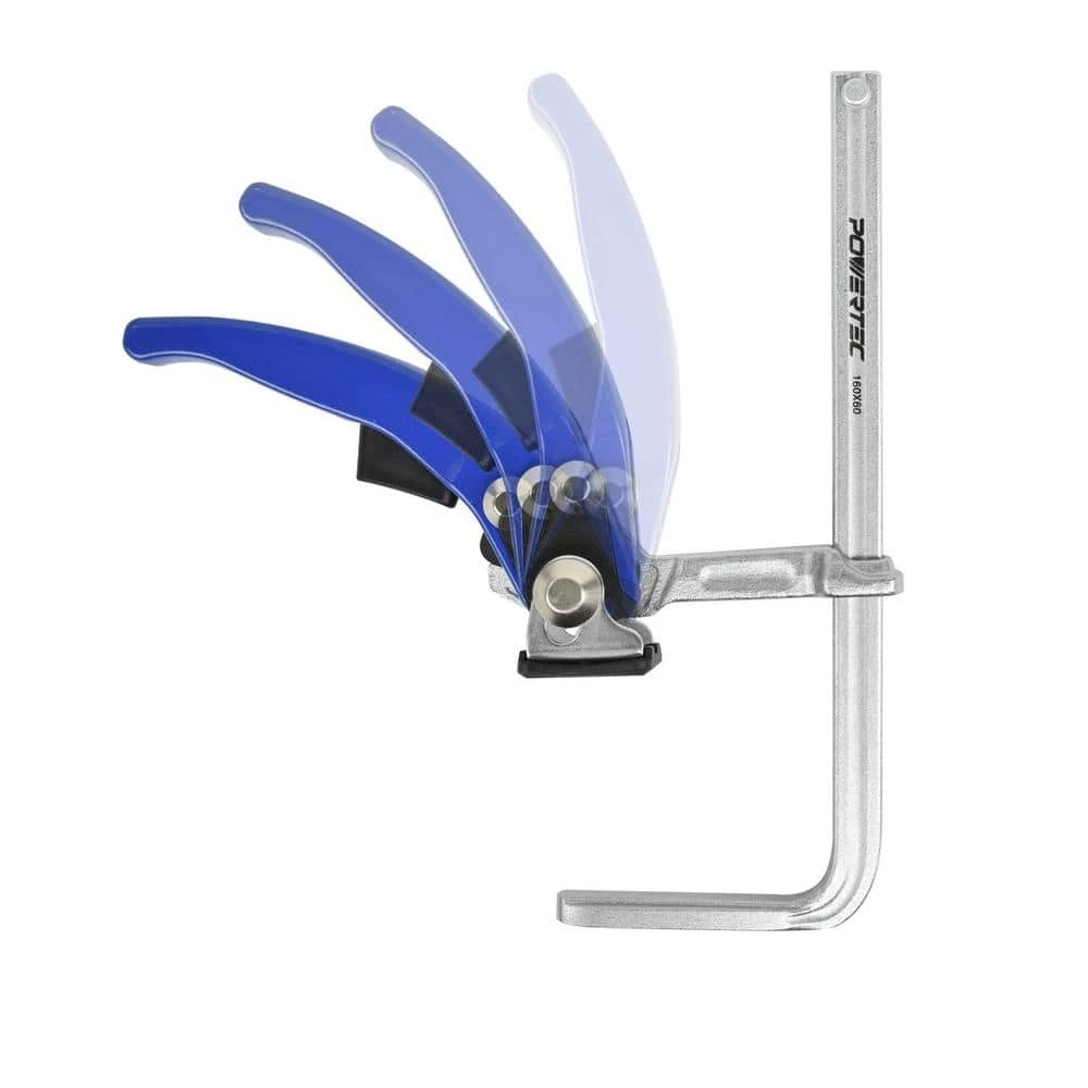 POWERTEC 7 in. x 2-3/8 in. Quick Release Ratcheting Table Clamp for MFT and Guide Rail System (2-Pack) 4 POWERTEC 7 in. x 2-3/8 in. Quick Release Ratcheting Table Clamp for MFT and Guide Rail System (2-Pack) - Image 2