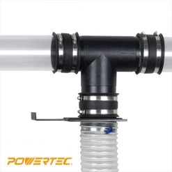 POWERTEC 4 in. T-Fitting Dust Hose Connector -Cheap POWERTEC Store powertec compressor accessories 70107 1f 1000