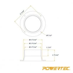 POWERTEC 4 in. Inlet Flange -Cheap POWERTEC Store powertec compressor accessories 70126 fa 1000