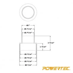 POWERTEC 4 in. x 3 in. Reducer 11 POWERTEC 4 in. x 3 in. Reducer -Cheap POWERTEC Store powertec compressor accessories 70145 1f 1000