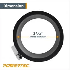 POWERTEC 2-1/2 in. Dust Control Flex Cuff with Hose Clamps -Cheap POWERTEC Store powertec compressor accessories 70148 fa 1000
