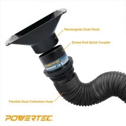 POWERTEC Rectangular Dust Hood for 4 in. Hose -Cheap POWERTEC Store powertec compressor accessories 70150 4f 1000