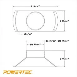 POWERTEC Rectangular Dust Hood for 4 in. Hose -Cheap POWERTEC Store powertec compressor accessories 70150 fa 1000