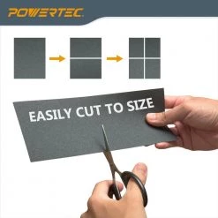 POWERTEC 9 in. x 3.6 in. Assorted Grit Wet Dry Sandpaper (36-Pack) -Cheap POWERTEC Store powertec detail sanding sheets 471000 1f 1000