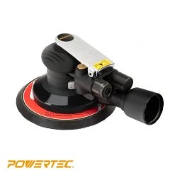 POWERTEC Pro 6 in. Random Orbital Sander Pneumatic Vacuum Palm Sander, 6 in. x 3/16 in. Dia Tool -Cheap POWERTEC Store powertec disc sanders as63160 4f 1000