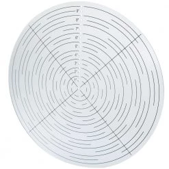 POWERTEC 10 in. Clear Acrylic Round Center Finder Compass (Tool) for Wood Turning Lathe Work