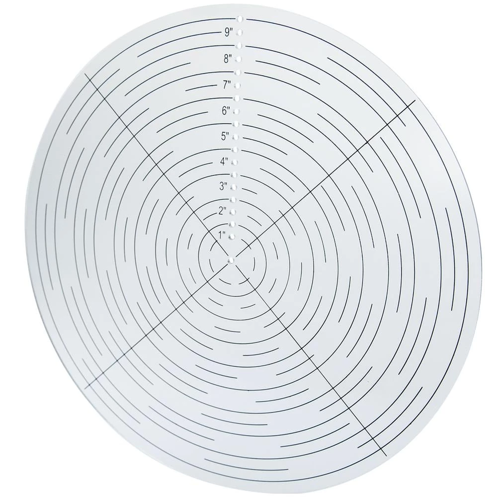 POWERTEC 10 in. Clear Acrylic Round Center Finder Compass (Tool) for Wood Turning Lathe Work 3 POWERTEC 10 in. Clear Acrylic Round Center Finder Compass (Tool) for Wood Turning Lathe Work