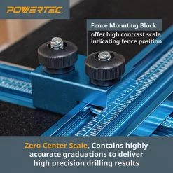 POWERTEC Drill Press Table Set-Up Kit with Fence, Hold Down Clamps and Installation Hardware For 12 in. Drill Presses or Larger 13 POWERTEC Drill Press Table Set-Up Kit with Fence, Hold Down Clamps and Installation Hardware For 12 in. Drill Presses or Larger -Cheap POWERTEC Store powertec drill press accessories 71184 1f 1000