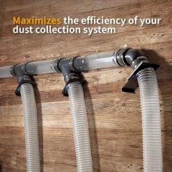 POWERTEC 4 in. Blast Gate for Dust Collector/Vacuum Fittings (6-PacK) -Cheap POWERTEC Store powertec dust collector accessories 70108 p6 1f 1000