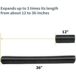 POWERTEC 4 in. Flexible Dust Collection Hose -Cheap POWERTEC Store powertec dust collector accessories 70128 44 1000