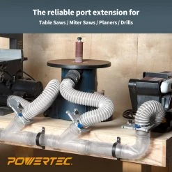 POWERTEC 2-1/2 in. Aluminum Blast Gate for Vacuum / Dust Collector -Cheap POWERTEC Store powertec dust collector accessories 70134 76 1000