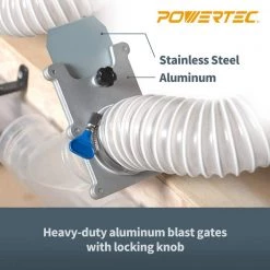 POWERTEC 2-1/2 in. Aluminum Blast Gate for Vacuum/Dust Collector (2-Pack) 12 POWERTEC 2-1/2 in. Aluminum Blast Gate for Vacuum/Dust Collector (2-Pack) -Cheap POWERTEC Store powertec dust collector accessories 70134 p2 1f 1000