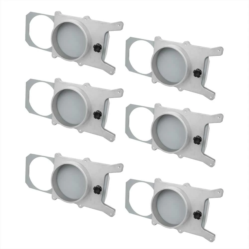 POWERTEC 4 in. Blast Gate for Dust Collector/ Vacuum Fittings (6-PacK) 3 POWERTEC 4 in. Blast Gate for Dust Collector/ Vacuum Fittings (6-PacK)