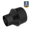 POWERTEC 4 in. x 2-1/2 in. Hose Cone Reducer (3-Pack)