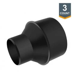 POWERTEC 4 in. x 2-1/2 in. Hose Cone Reducer (3-Pack)