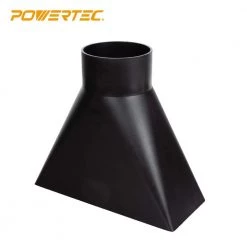 POWERTEC 4 in. x 10 in. Dust Hood Rectangular Funneled Shape -Cheap POWERTEC Store powertec dust collector accessories 70151 4f 1000