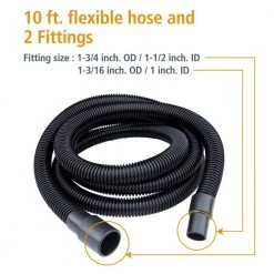 POWERTEC Dust Collection Hose with Fittings Plus 2 Reducers -Cheap POWERTEC Store powertec dust collector accessories 70175 c3 1000