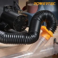 POWERTEC 36 in. L x 2-1/2 in. Flexible Dust Collection Hose -Cheap POWERTEC Store powertec dust collector accessories 70198 76 1000