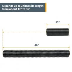 POWERTEC Dust Collection Flexible Hose Kit, 4 in. Dia 12 POWERTEC Dust Collection Flexible Hose Kit, 4 in. Dia -Cheap POWERTEC Store powertec dust collector accessories 70207 1f 1000