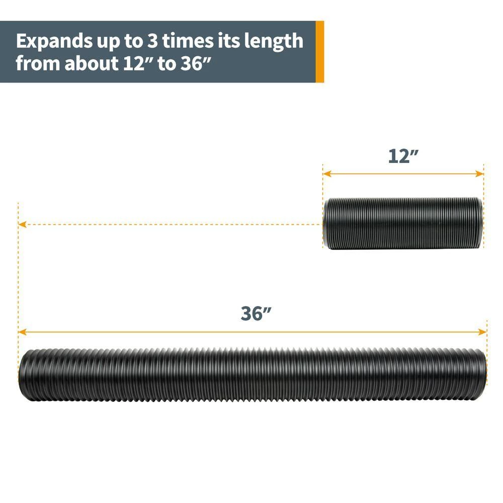 POWERTEC Dust Collection Flexible Hose Kit, 4 in. Dia 6 POWERTEC Dust Collection Flexible Hose Kit, 4 in. Dia - Image 4