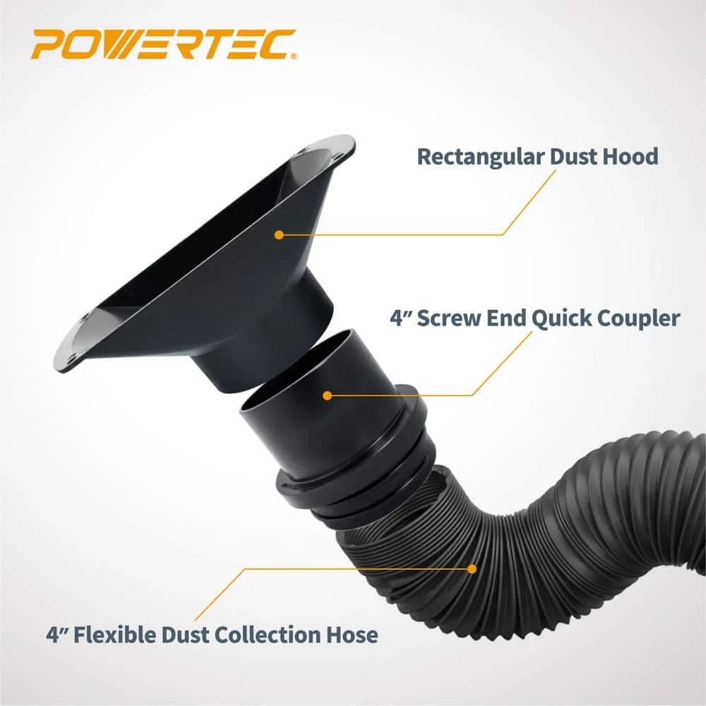 POWERTEC Dust Collection Flexible Hose Kit, 4 in. Dia 5 POWERTEC Dust Collection Flexible Hose Kit, 4 in. Dia - Image 3