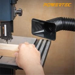 POWERTEC Dust Collection 2-1/4 in. Flexible Hose Kit, Black -Cheap POWERTEC Store powertec dust collector accessories 70208 44 1000