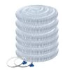 POWERTEC 4 in. x 50 ft. Flexible PVC Dust Collection Hose with 2 Key Hose Clamps, Clear Color -Cheap POWERTEC Store powertec dust collector accessories 70246 64 1000
