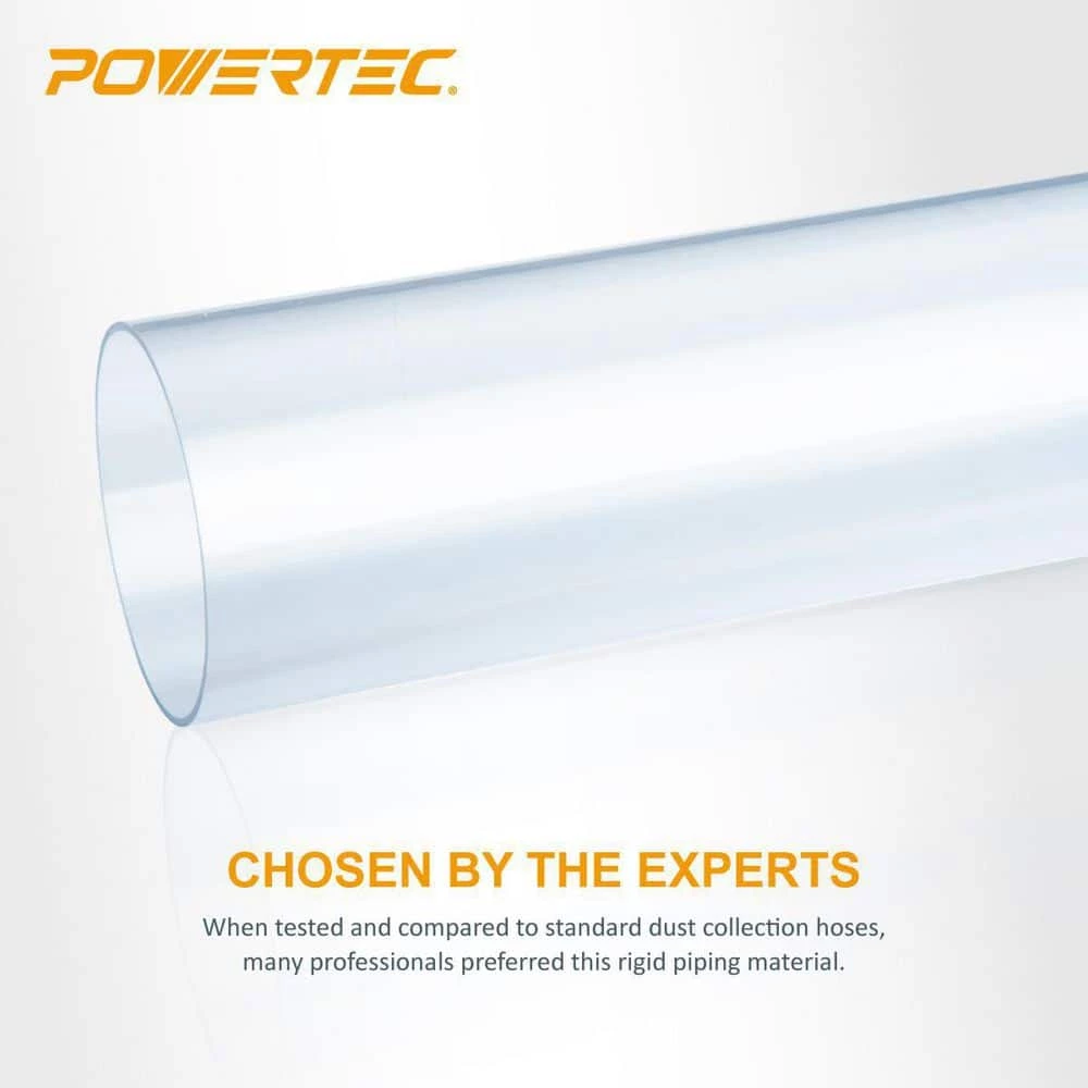 POWERTEC 4 in. x 36 in. L Clear Pipe Rigid Plastic Tubing 7 POWERTEC 4 in. x 36 in. L Clear Pipe Rigid Plastic Tubing - Image 5