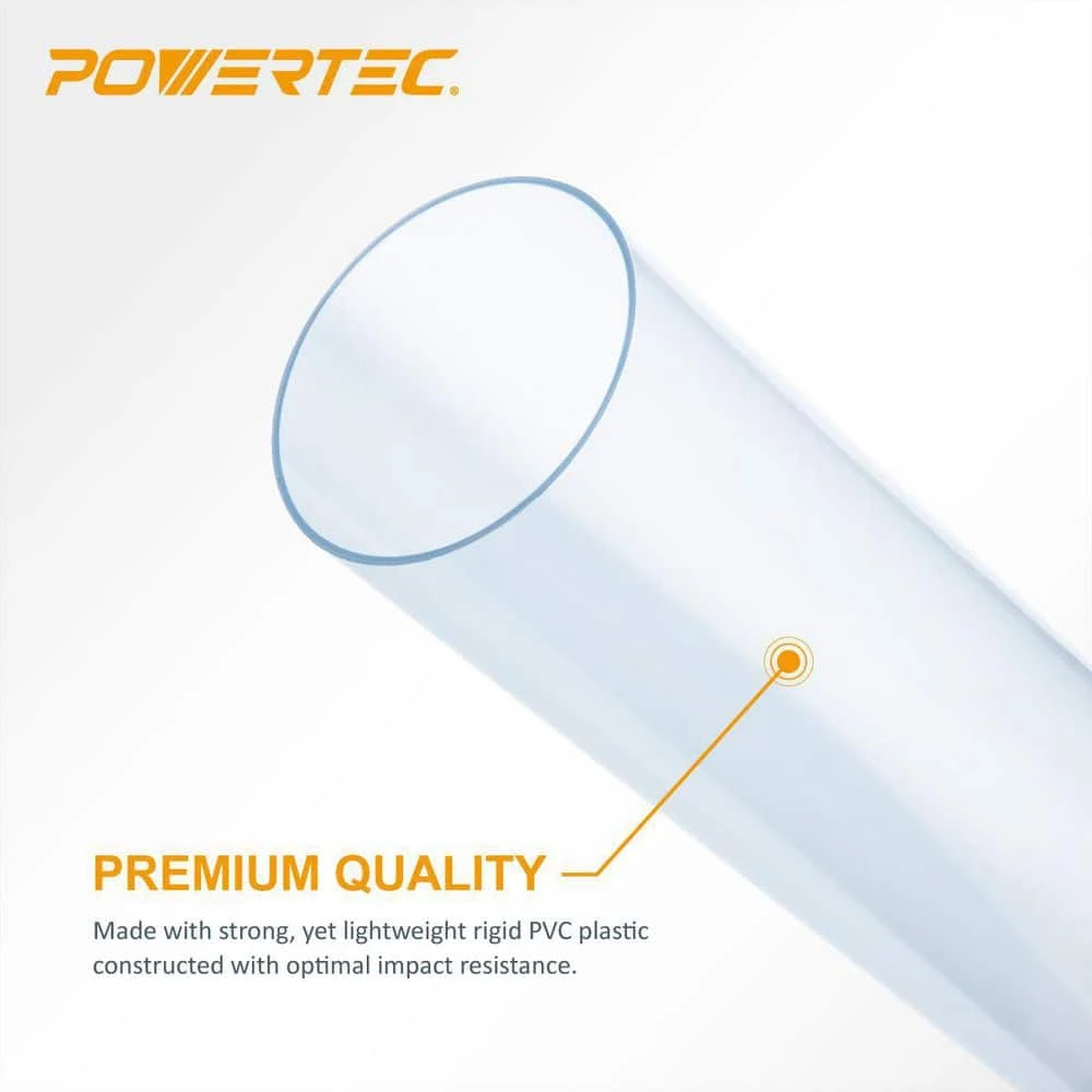POWERTEC 4 in. x 36 in. L Clear Pipe Rigid Plastic Tubing 6 POWERTEC 4 in. x 36 in. L Clear Pipe Rigid Plastic Tubing - Image 4