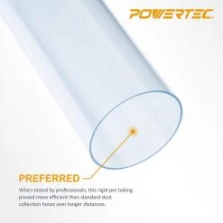POWERTEC 4 in. x 36 in. L Clear Pipe Rigid Plastic Tubing 11 POWERTEC 4 in. x 36 in. L Clear Pipe Rigid Plastic Tubing -Cheap POWERTEC Store powertec dust collector accessories 70272 c3 1000