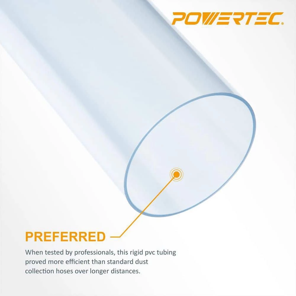 POWERTEC 6 in. x 36 in. L Clear Pipe Rigid Plastic Tubing 5 POWERTEC 6 in. x 36 in. L Clear Pipe Rigid Plastic Tubing - Image 3