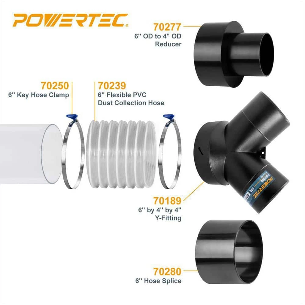 POWERTEC 6 in. x 36 in. L Clear Pipe Rigid Plastic Tubing 4 POWERTEC 6 in. x 36 in. L Clear Pipe Rigid Plastic Tubing - Image 2