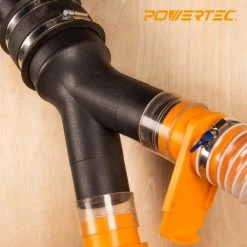 POWERTEC 4 in. to 2-1/2 in. Dust Collection Splitter Fitting 14 POWERTEC 4 in. to 2-1/2 in. Dust Collection Splitter Fitting -Cheap POWERTEC Store powertec dust collector accessories 70276 fa 1000