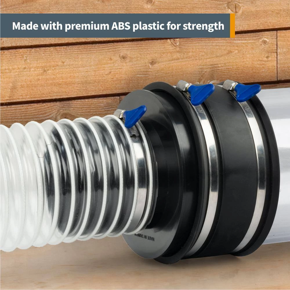 POWERTEC 6 in. OD to 4 in. OD Dust Collection Reducer 7 POWERTEC 6 in. OD to 4 in. OD Dust Collection Reducer - Image 5