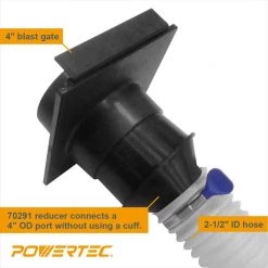 POWERTEC 4 in. to 2-1/2 in. Tapered Adapter Dust Collection Reducer Fitting -Cheap POWERTEC Store powertec dust collector accessories 70291 fa 1000