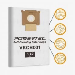 POWERTEC Filter Bags for Vacmaster VK811PH, VK1011SIWTH (9-Pack) -Cheap POWERTEC Store powertec dust collector accessories 75043 p3 1f 1000